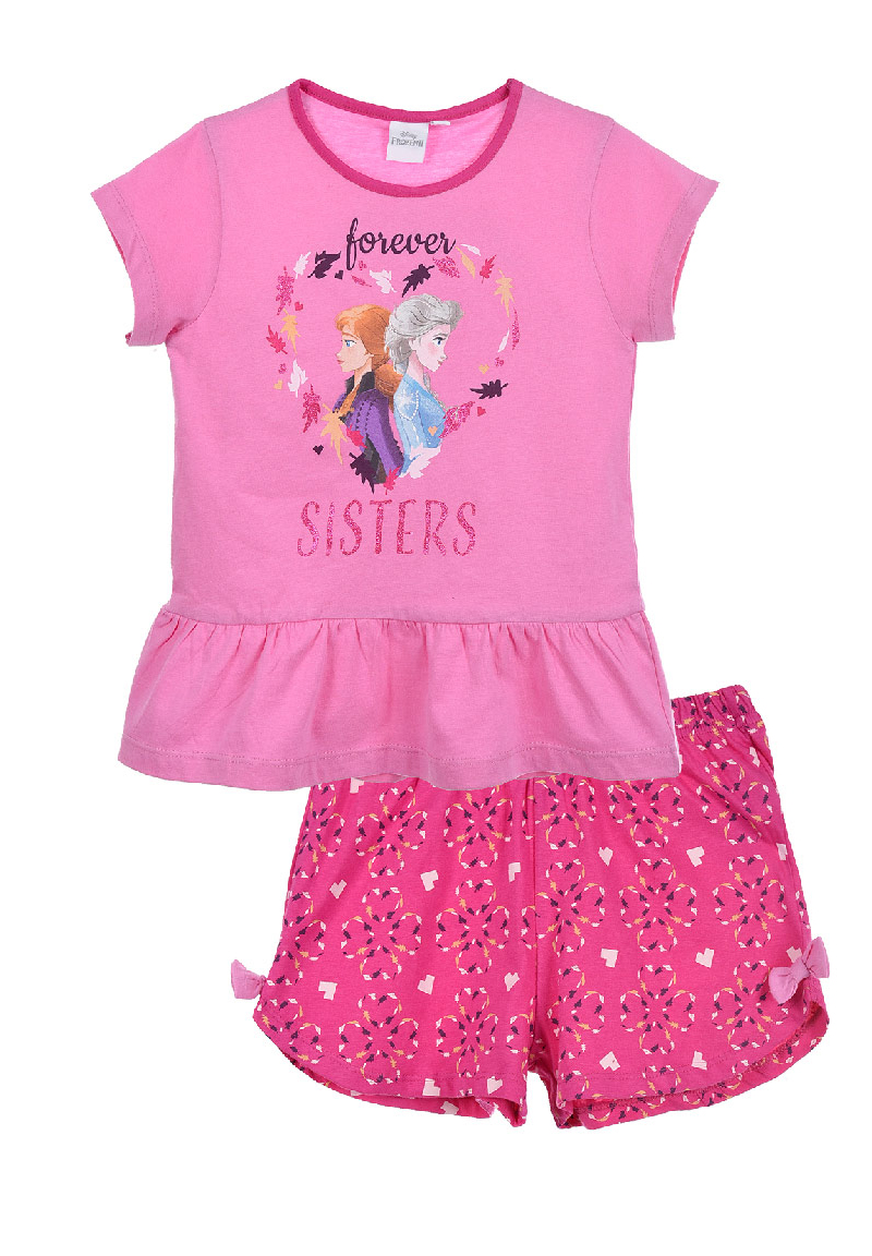 Frozen - Die Eiskönigin Sommer Schlafanzug Shorty Pyjama-Set kurz