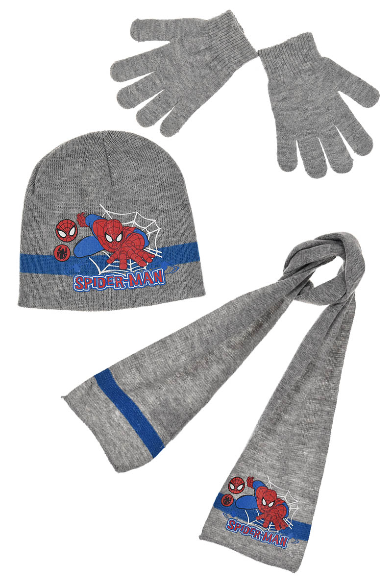 Marvel Spider-Man Kinder-Winter Set 3-tlg. Mütze Schal Handschuhe