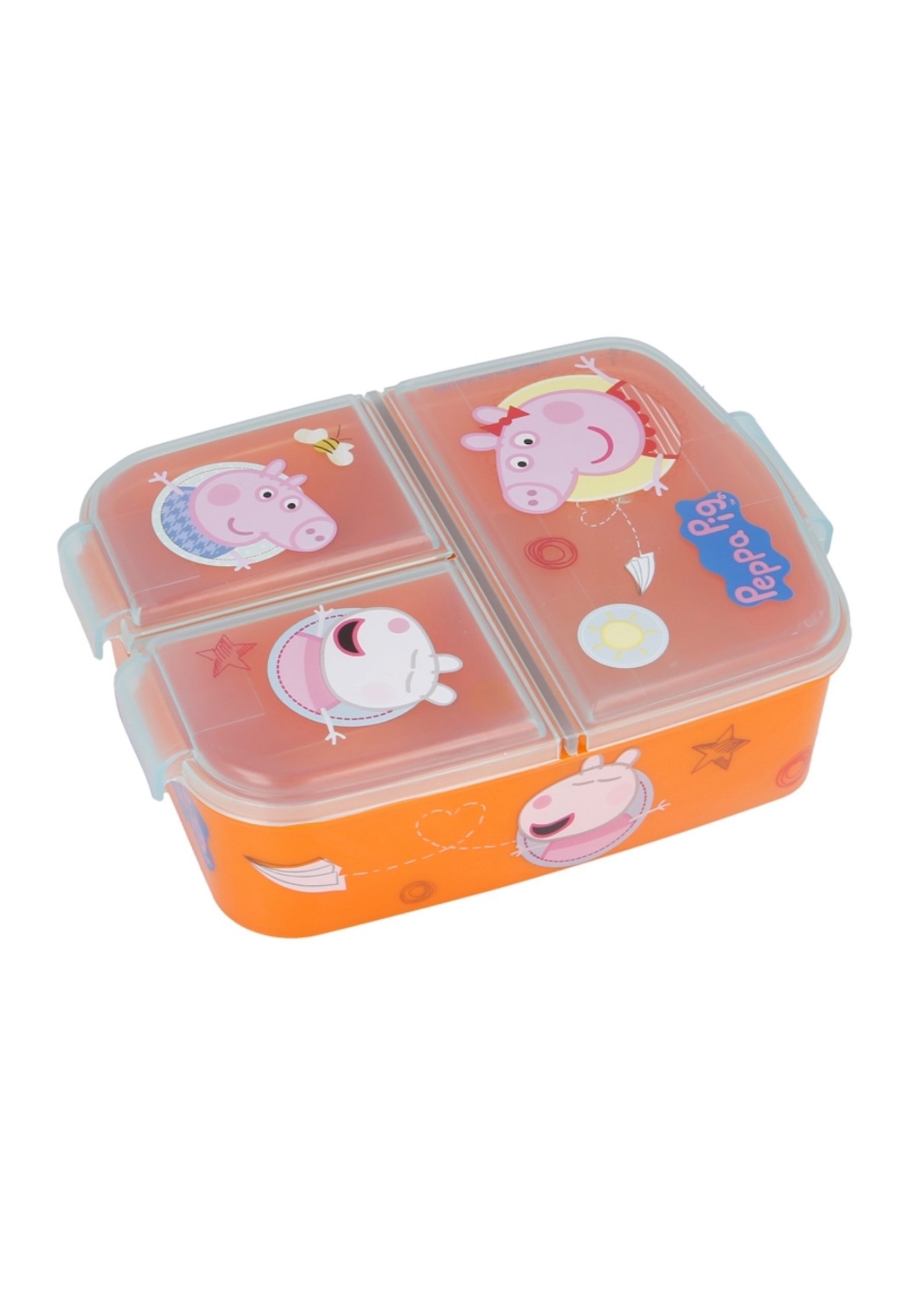 Peppa Wutz Pig Lunch-Set Alu-Trinkflasche + Premium Brotdose Frühstücks-Set 