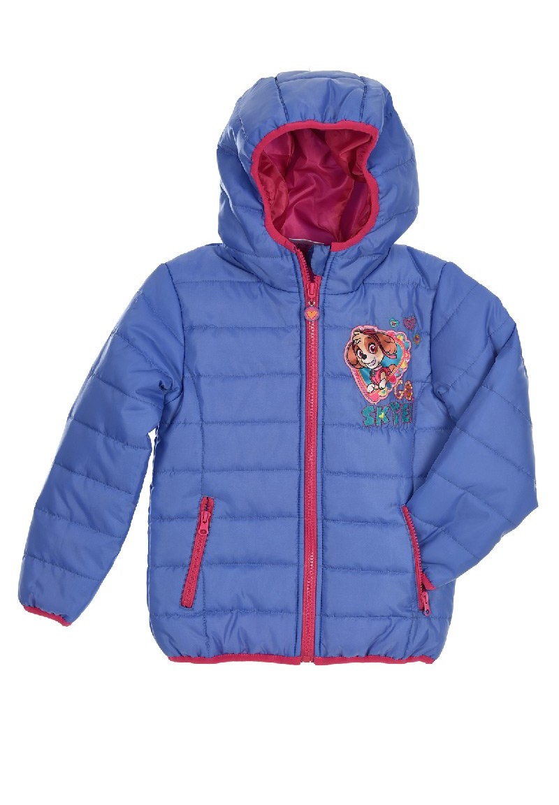 Paw Patrol Skye Kinder Mädchen Winter-Jacke Steppjacke Kapuze Lila