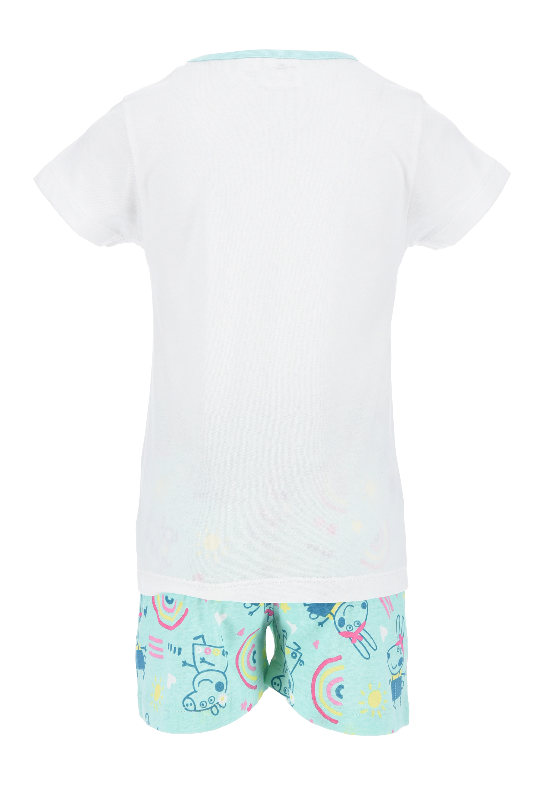 Peppa Wutz Pig Hello Sunshine Schlafanzug Pyjama Kurzarm 2 tlg. für Mädchen