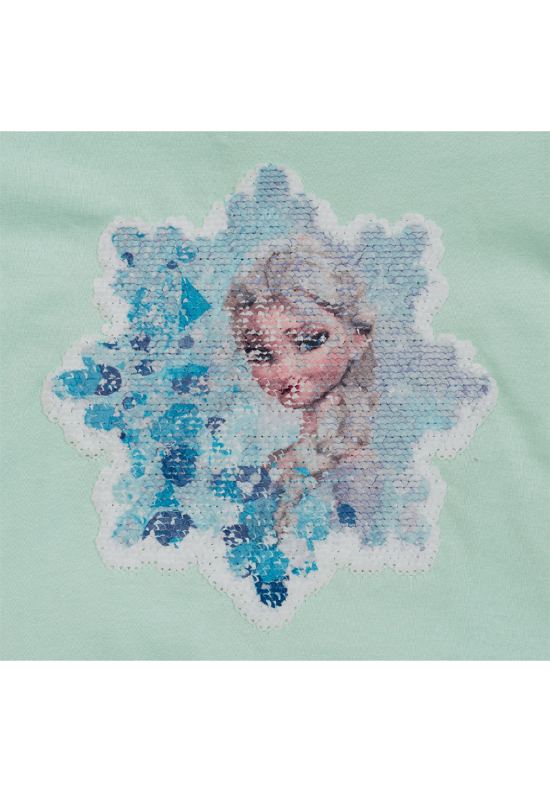 Frozen - Die Eiskönigin Anna und Elsa Kinder T-Shirt Mädchen Oberteil mit Pailletten besetzt
