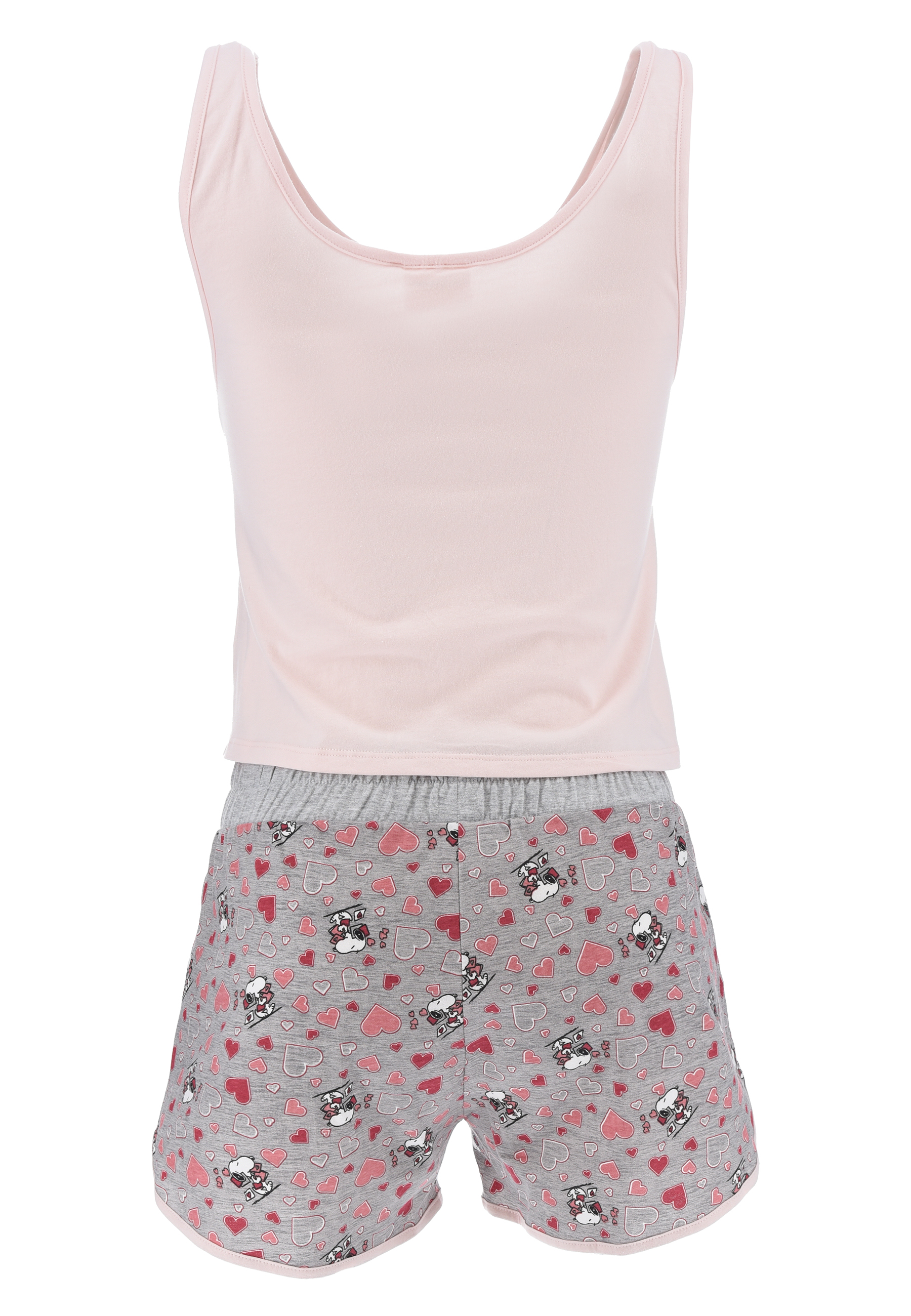 Peanuts Snoopy Damen Sommer Pyjama Schlafanzug kurz