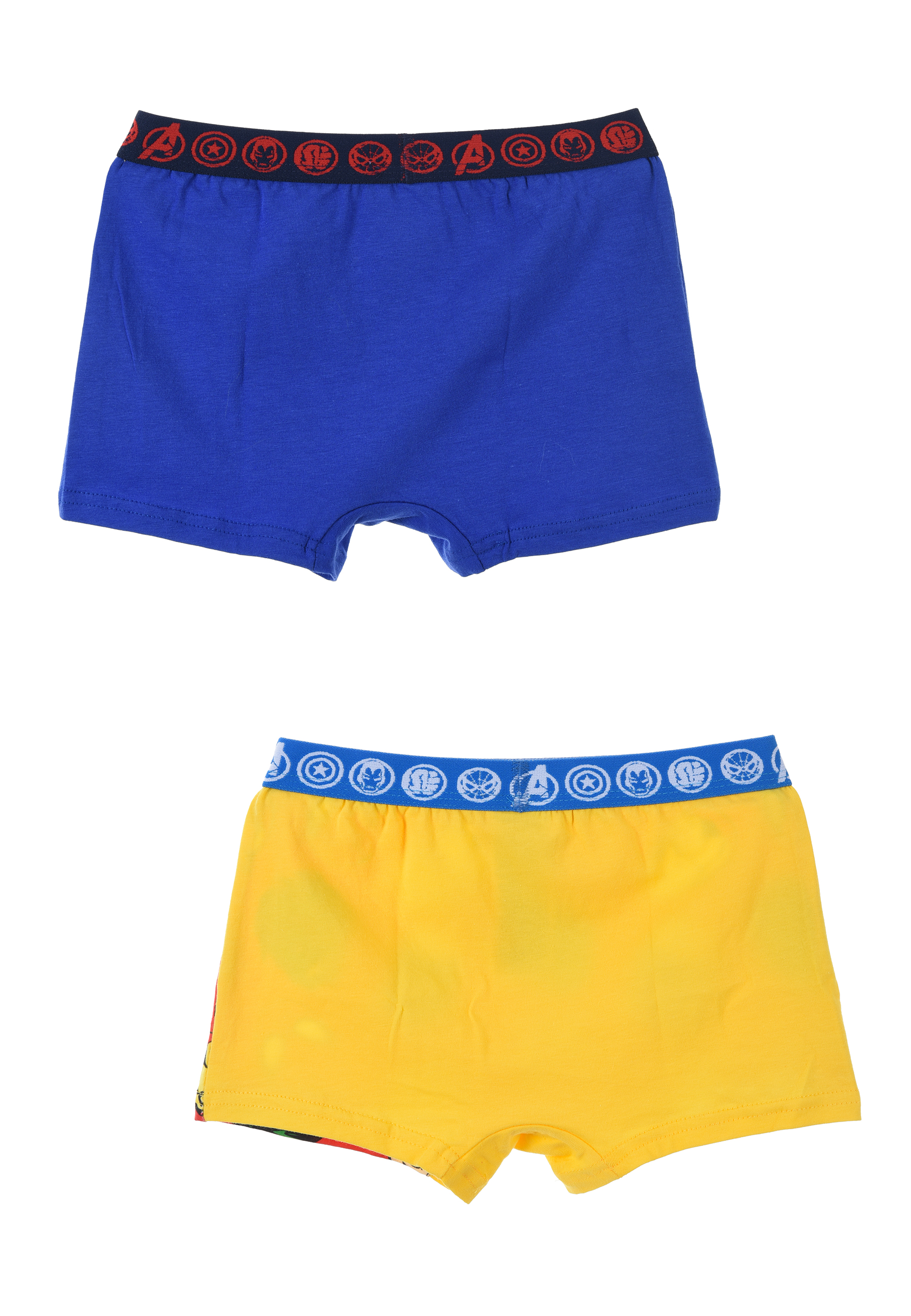 Avengers Jungen Boxershort Unterwäsche Unterhose 2er Set Rot + Blau