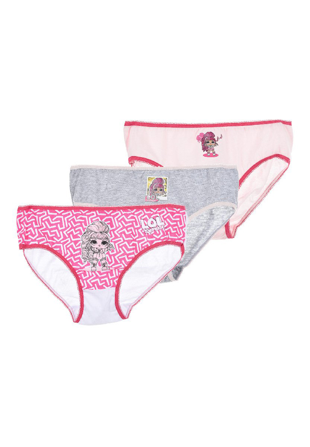 L.O.L. Surprise! lol Kinder Mädchen Unterhosen Schlüpfer Slips 3er Pack