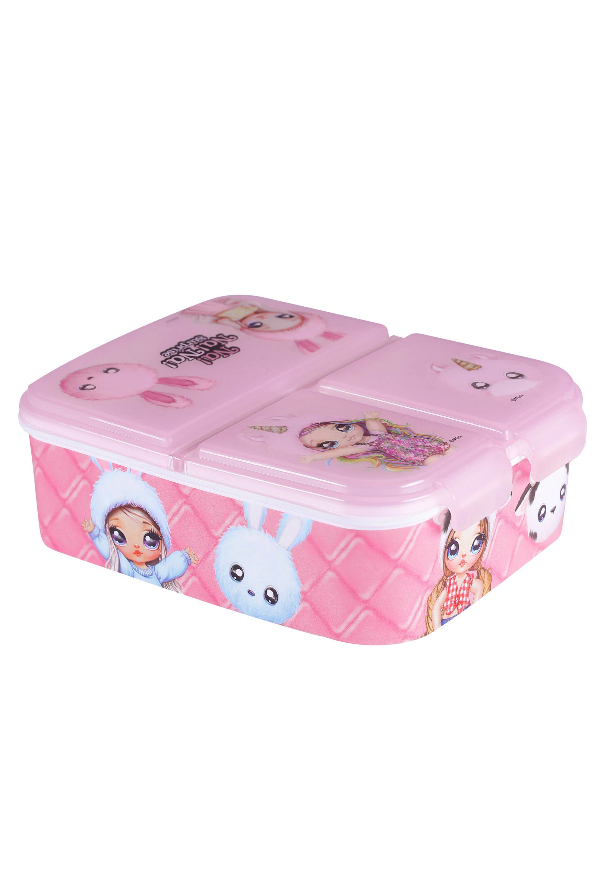 Na! Na! Na! Surprise Kinder Premium Brotdose Lunchbox Frühstücks-Box Vesper-Dose mit 3 Fächern