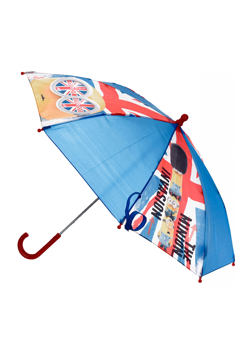 Minions Kinder Regenschirm Stockschirm Blau