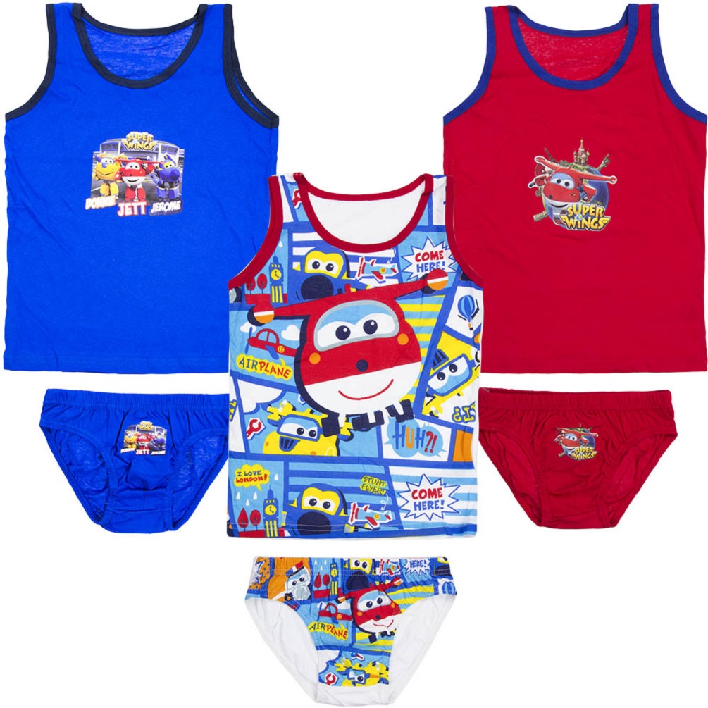 Super Wings Unterwäsche-Set Unterhemd + Unterhose 2 tlg.