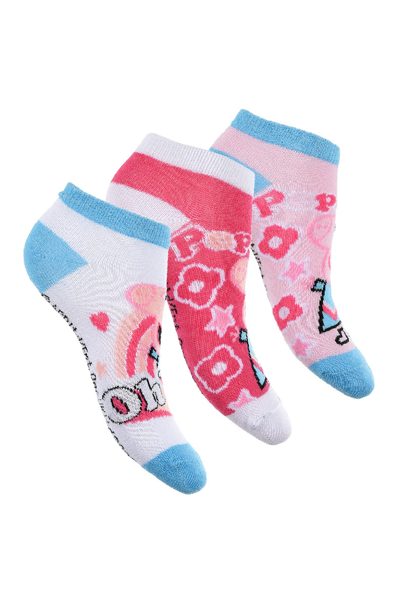Peppa Pig Sneaker Socken Strümpfe 3 Paar Set für Kinder