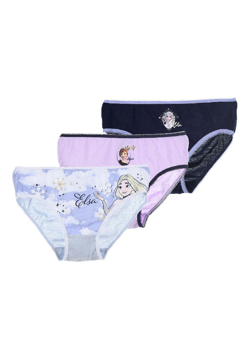 Frozen - Die Eiskönigin Unterhosen Set Schlüpfer 3er Pack Elsa Anna