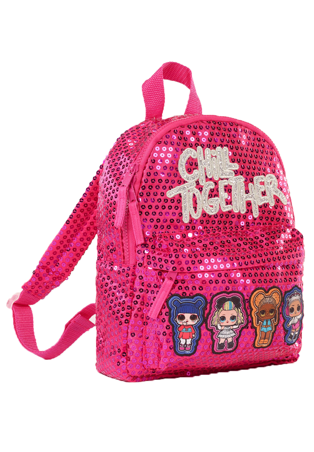 L.O.L. Surprise! Mädchen Kinder Glitzer Pailletten Rucksack 