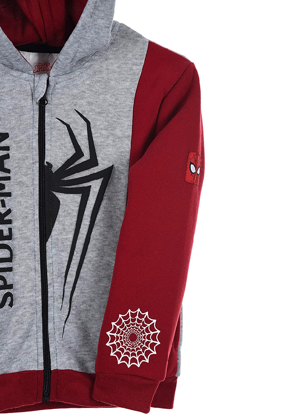 Spider-Man Sweatjacke Pullover-Jacke Hoodie Kapuze Kapuzenjacke Reißverschluss
