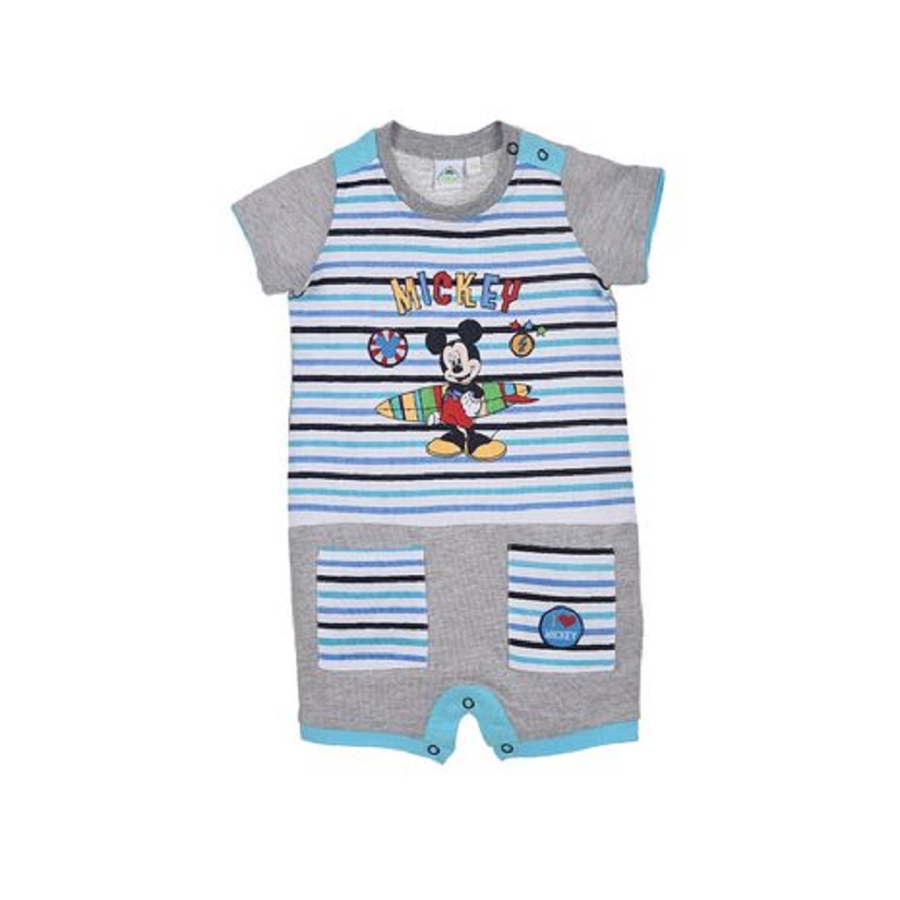 Disney Mickey Mouse Baby Jungen Kurzarm Body Strampler Strampelanzug