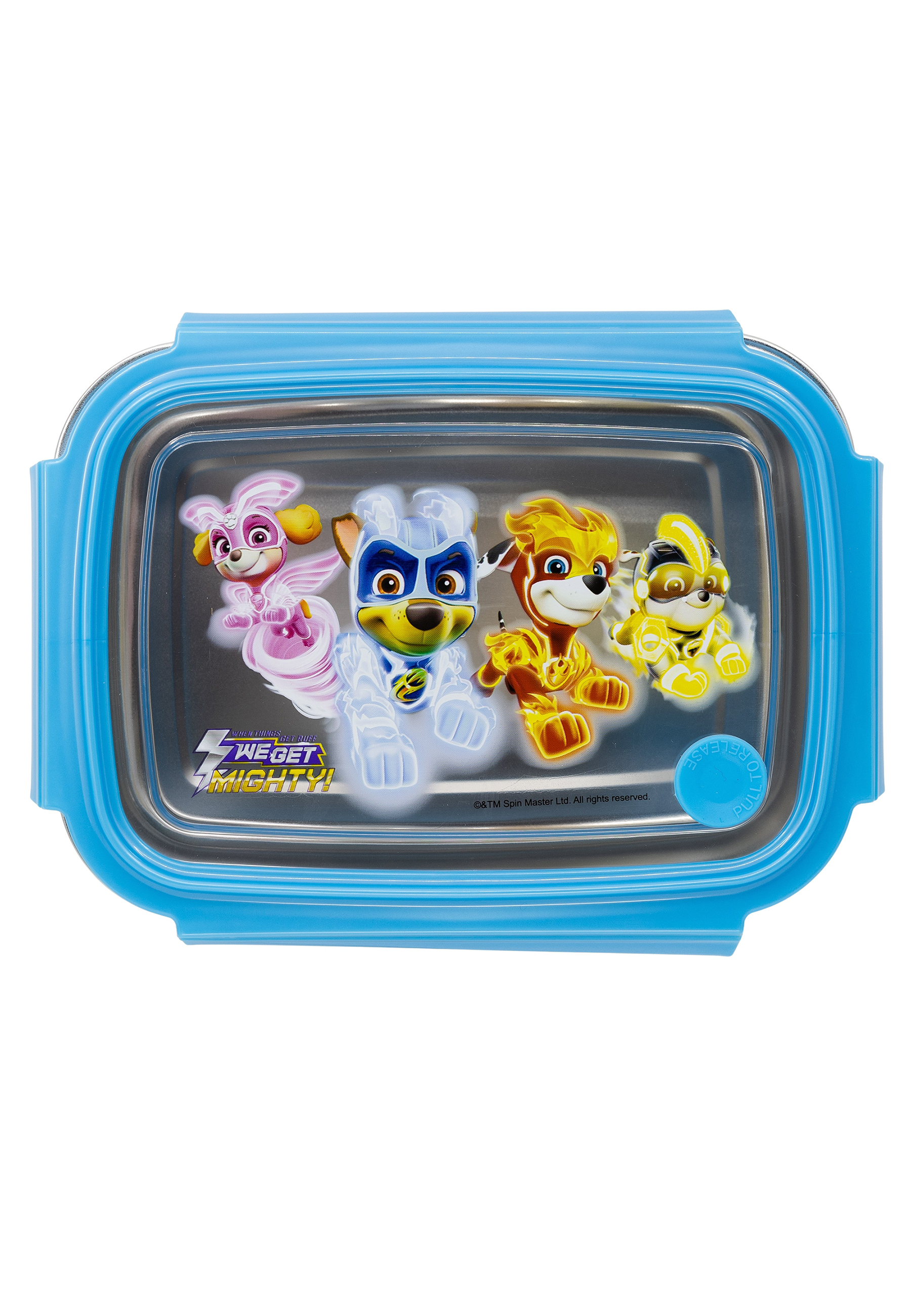 Paw Patrol - Mighty Pups Kinder Premium Edelstahl Brotdose Lunchbox Frühstücks-Box Vesper-Dose 1020ml