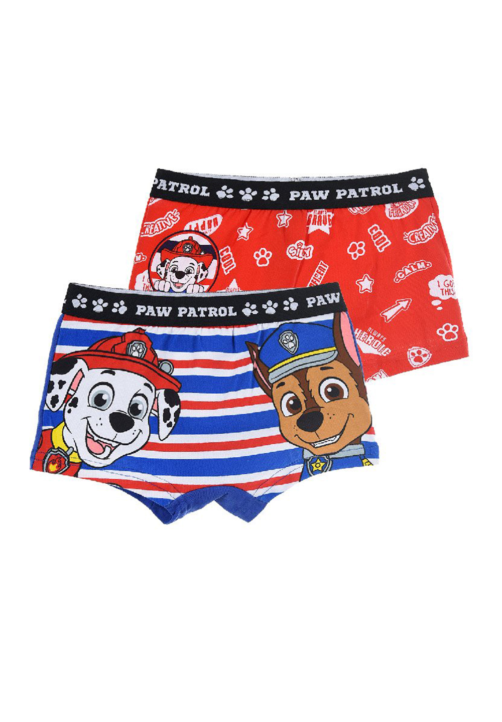 Paw Patrol Chase und Marshall Jungen Kinder Unterhosen Boxershorts Set 2 tlg.
