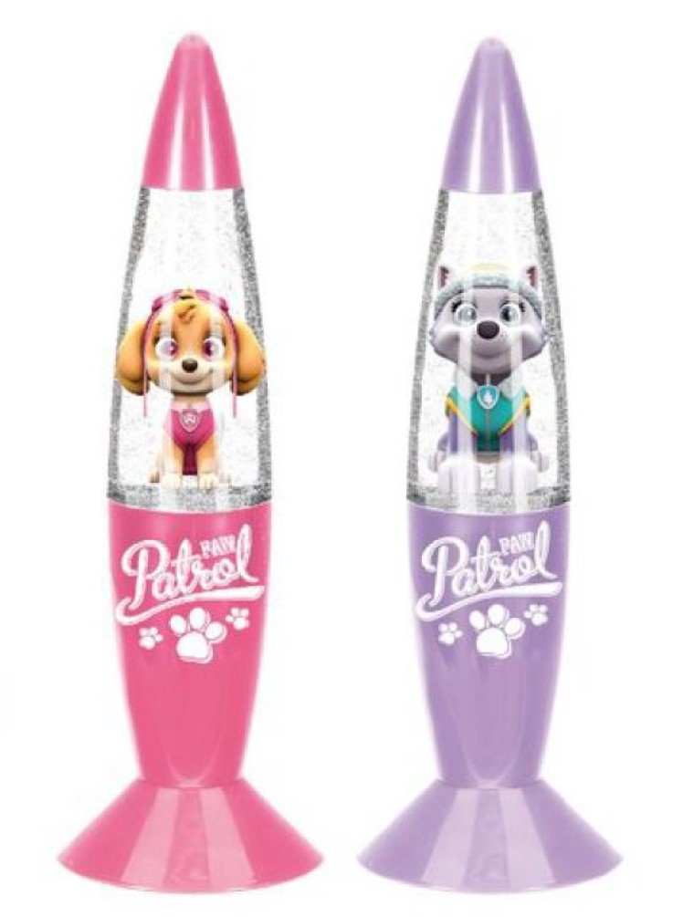 Paw Patrol Skye und Everest Glitzerlampe mit Farbwechsel