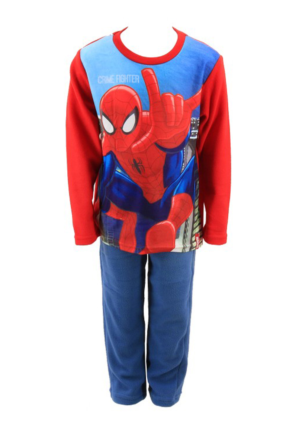 Marvel Spider-Man Micro-Polar Fleece-Schlafanzug Pyjama Crime Fighter