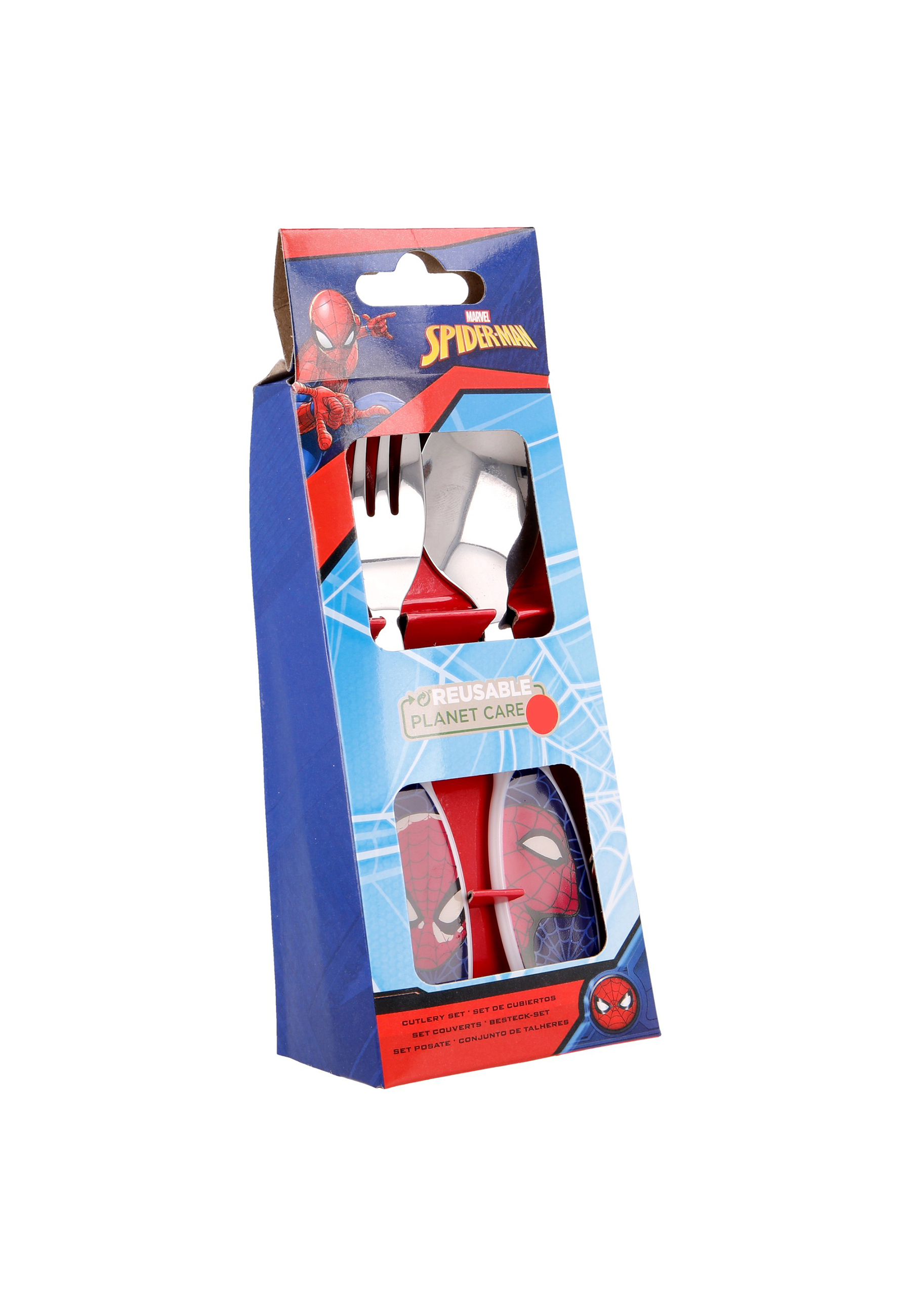 Spider-Man - Full Web Besteck Set Gabel und Löffel