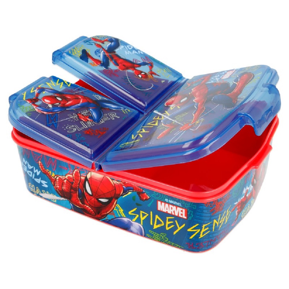 Kinder Premium Brotdose Lunchbox Frühstücks-Box Vesper-Dose mit 3 Fächern