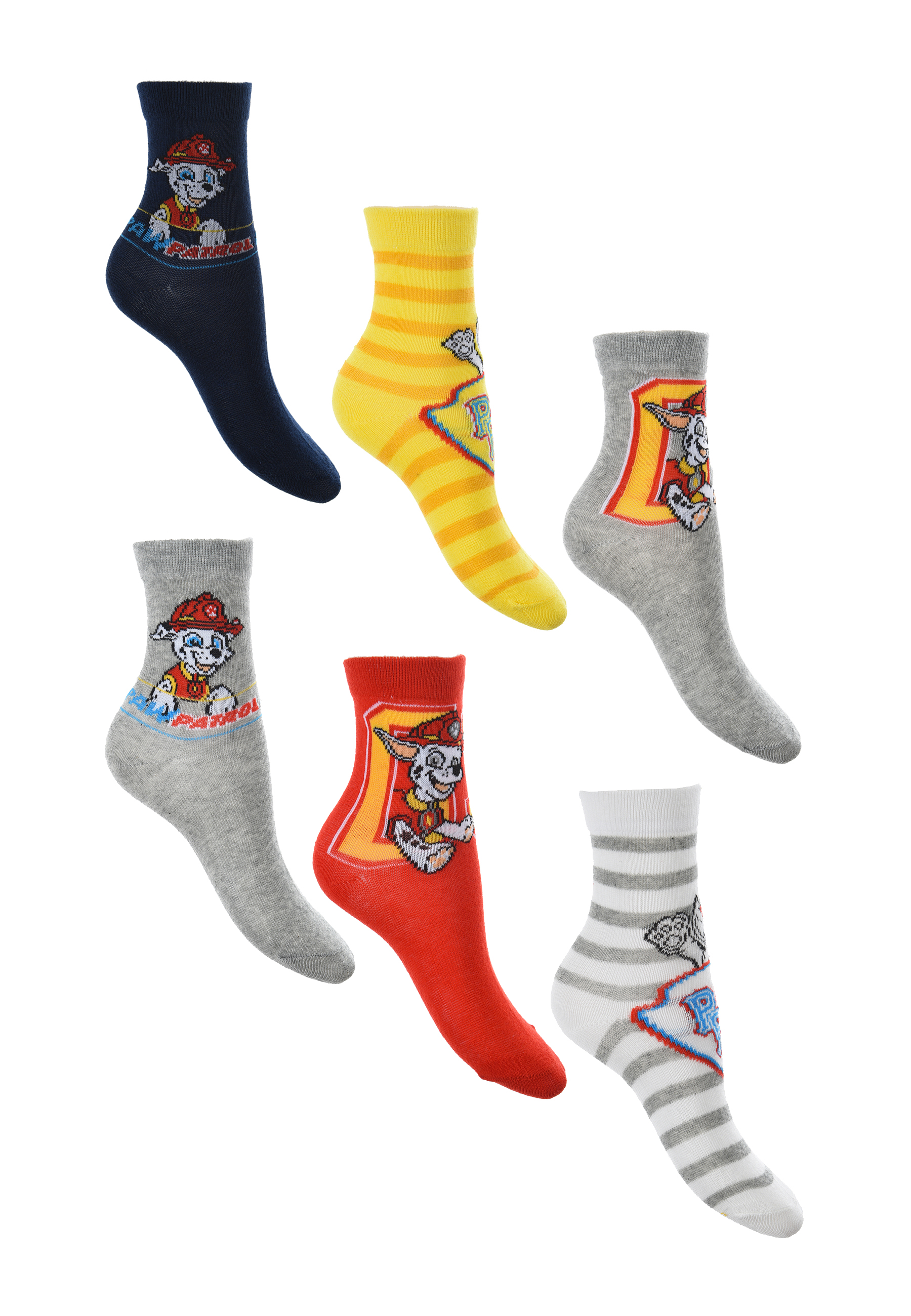 Paw Patrol Marshall Kinder Jungen Socken 6 Paar Strümpfe Paket Set