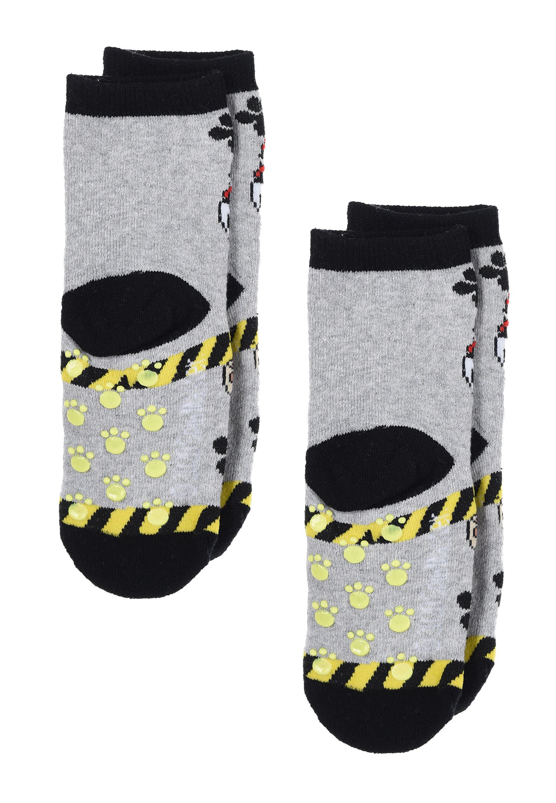 Paw Patrol Marshall Rubble Kinder Jungen Socken 2 Paar Set Gumminoppen Stopper-Socken Strümpfe