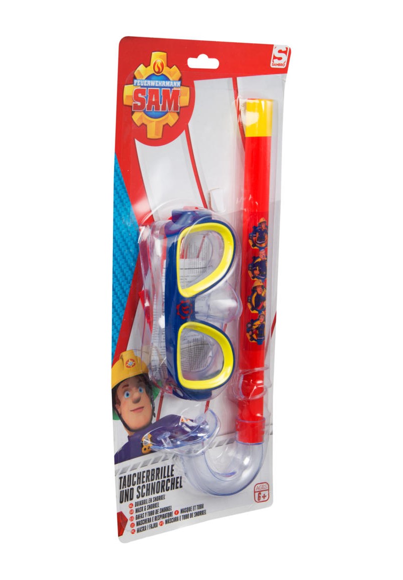 Feuerwehrmann Sam Schnorchel-Set Tauch-Set Taucherbrille Schnorchel