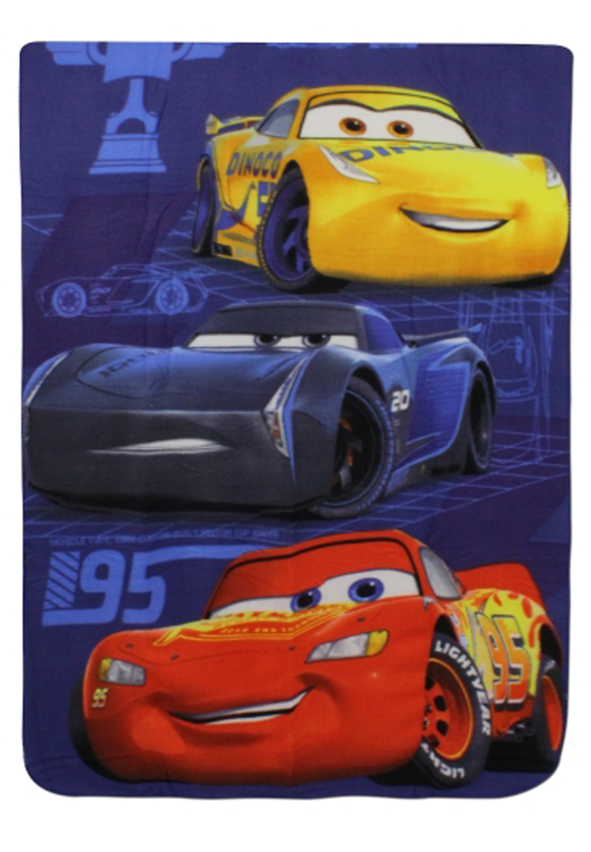 Cars Decke Polar Fleece Kuschel Deko-Decke 100 x 140 cm