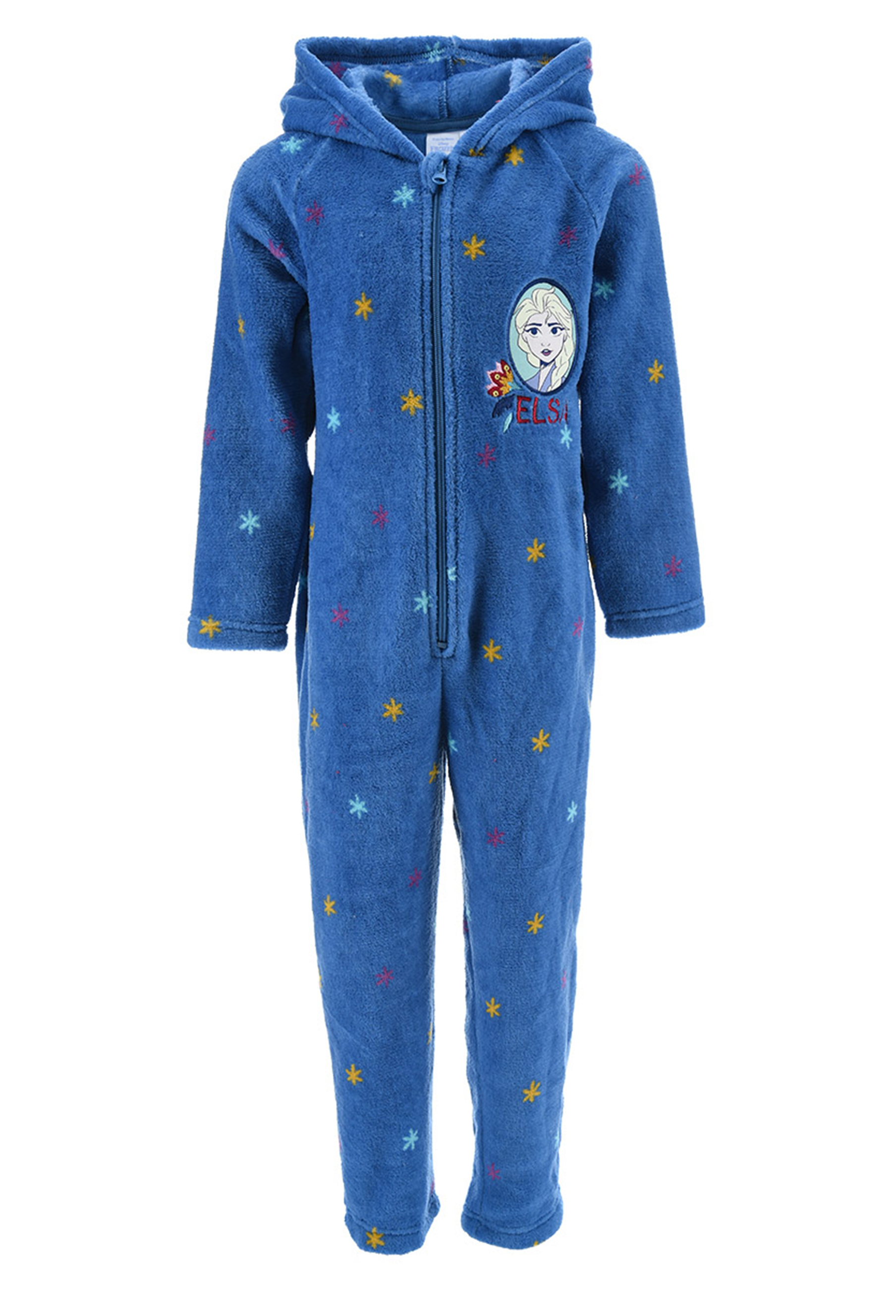 Frozen - Die Eiskönigin Mädchen Schlafanzug Kinder Pyjama Overall Jumpsuit Elsa