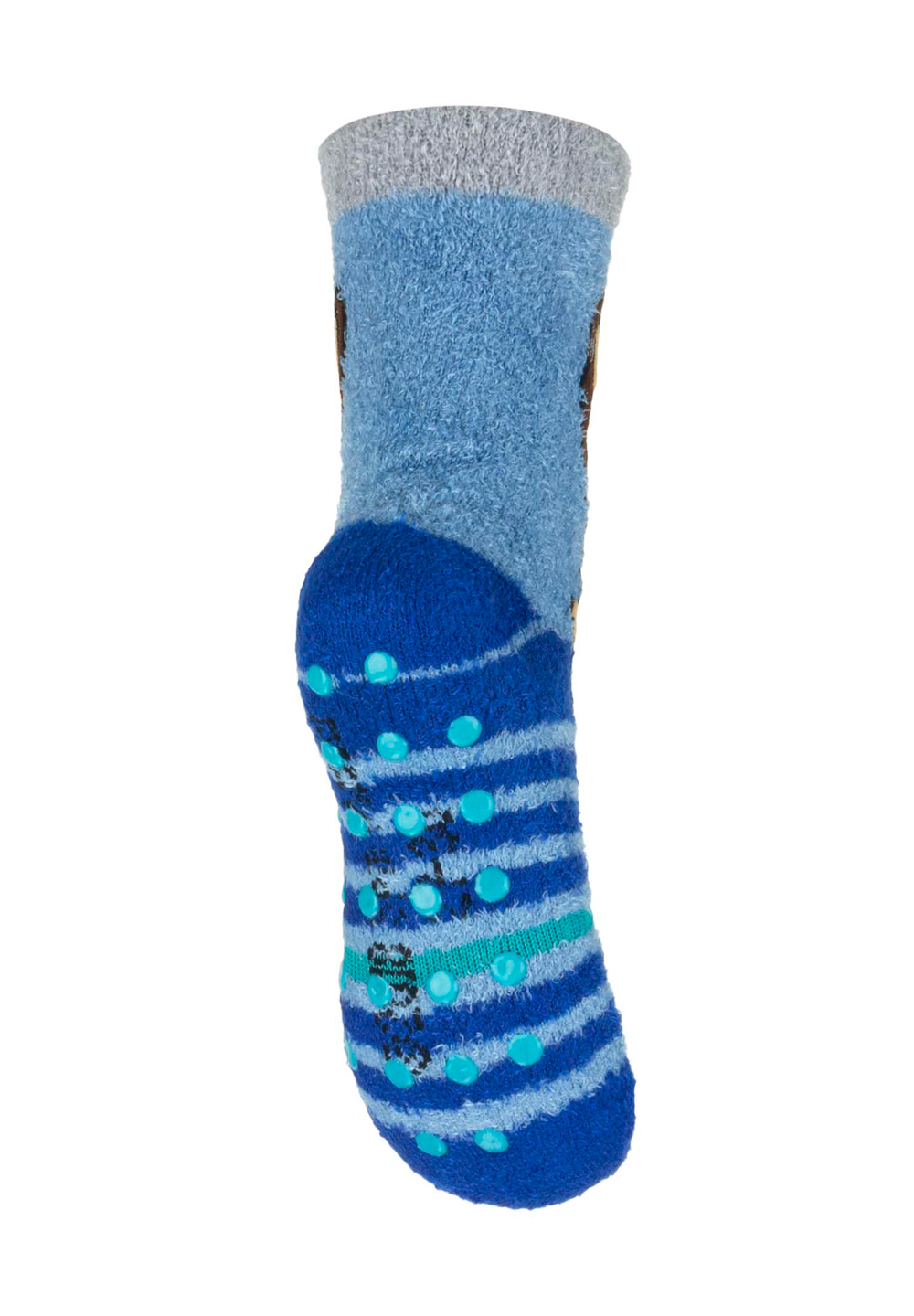 Paw Patrol Chase und Marshall Kinder Frottee Gumminoppen Stopper-Socken 2er Set 