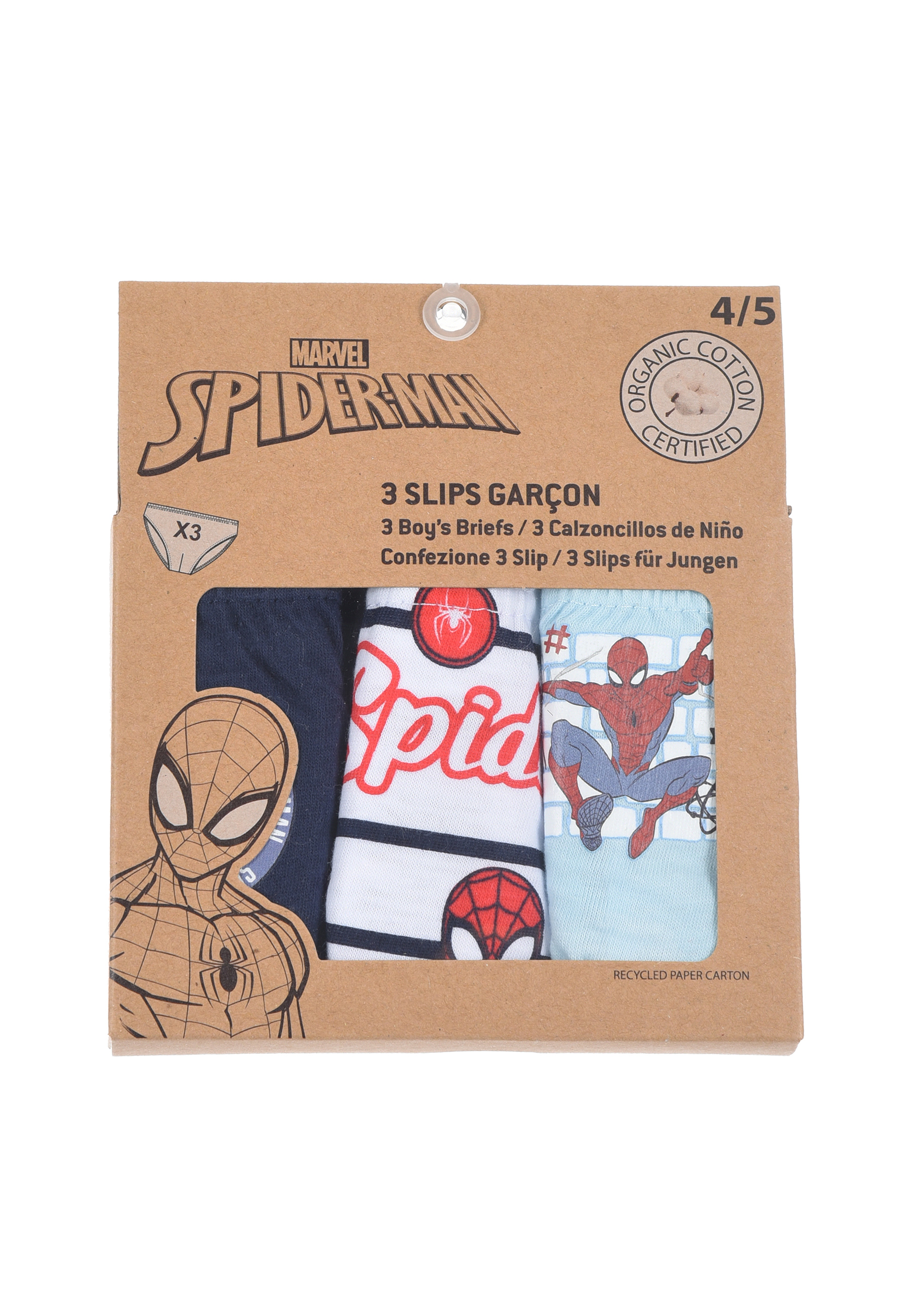 Spider-Man Jungen Kinder Unterhosen Schlüpfer Slips 3er Set