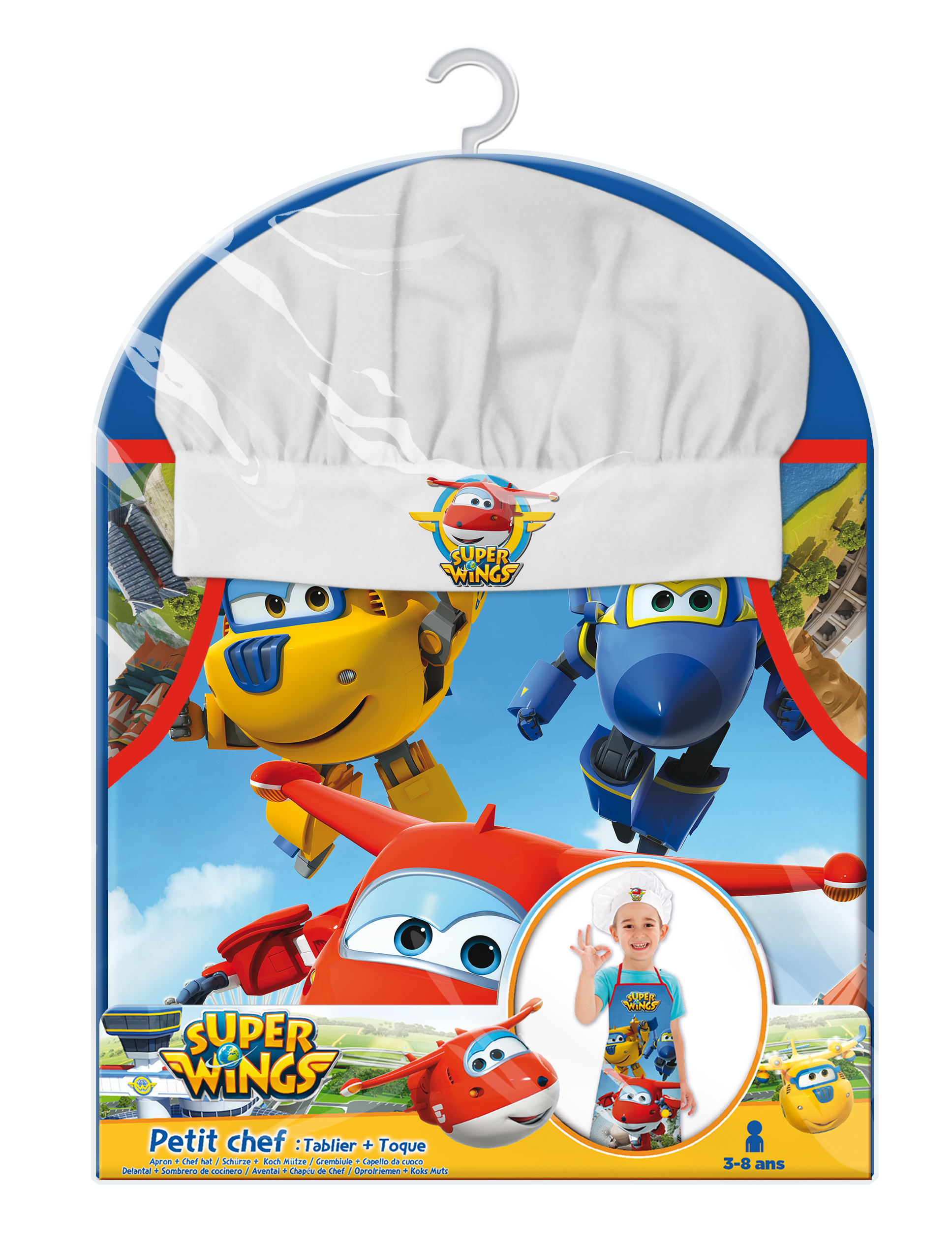 Super Wings Chefkoch Koch Set 2 tlg. Kochmütze & Kochschürze