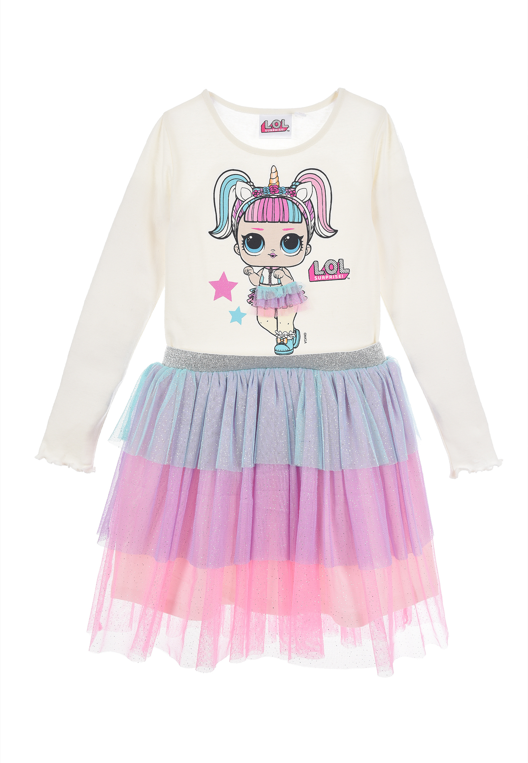 L.O.L. Surprise! Kinder Mädchen Tüll Kleid langarm Fest-Kleid Dress
