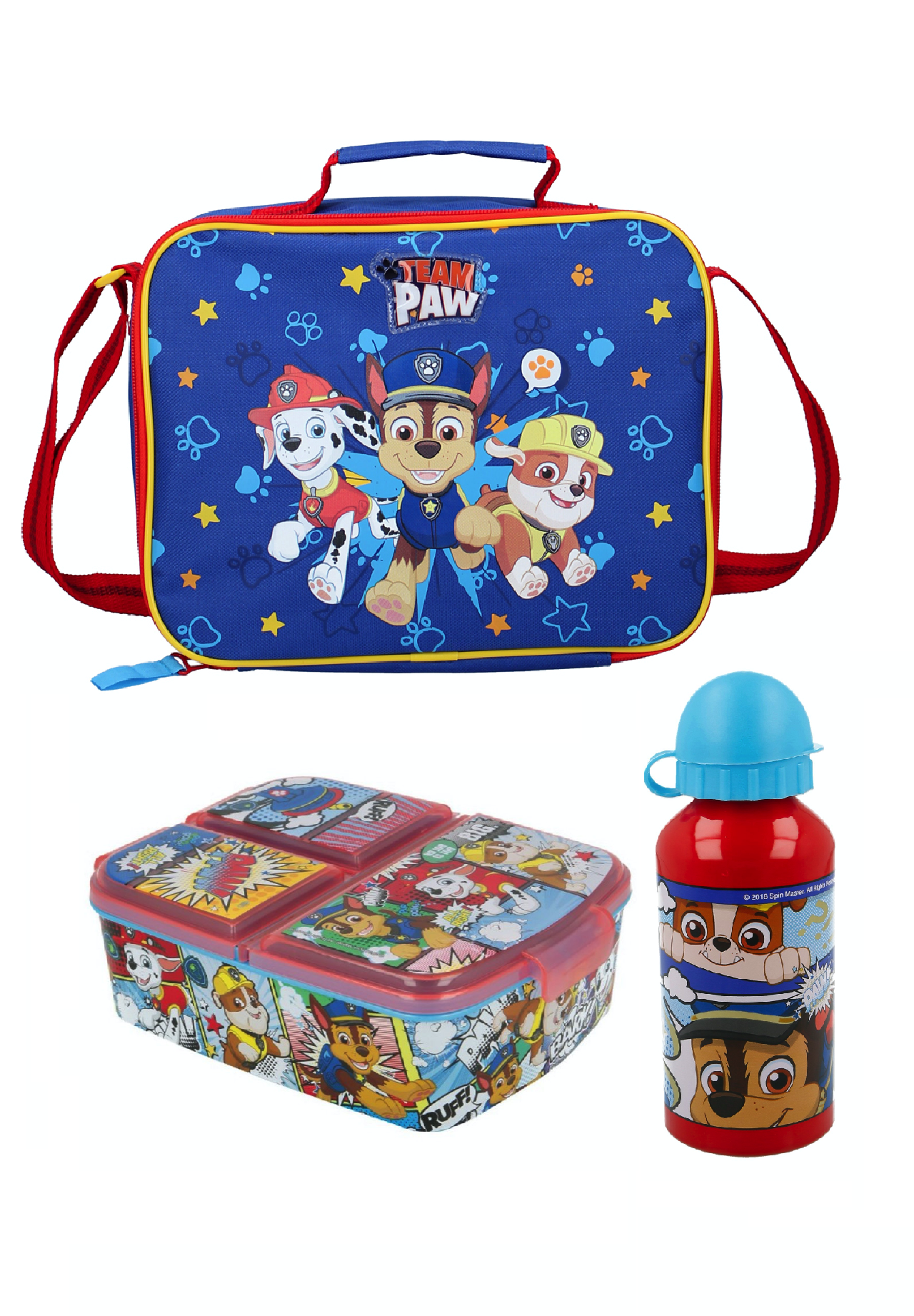Paw Patrol Lunch-Set Lunch-Bag Isoliert Kühltasche Brotdose + Alu-Trinkflasche in Lunchbag