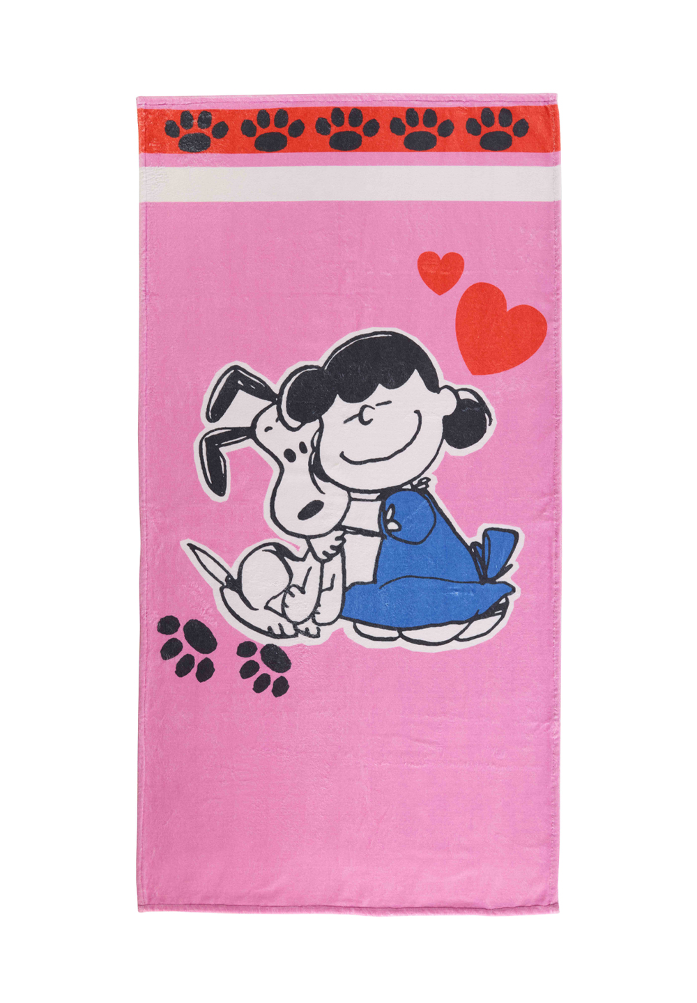 Peanuts Snoopy Strandtuch Handtuch Badetuch Pink 70 x 140 cm