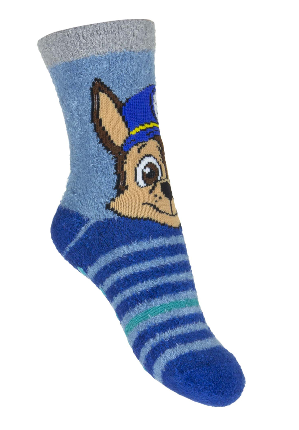 Paw Patrol Chase und Marshall Kinder Frottee Gumminoppen Stopper-Socken 4er Pack