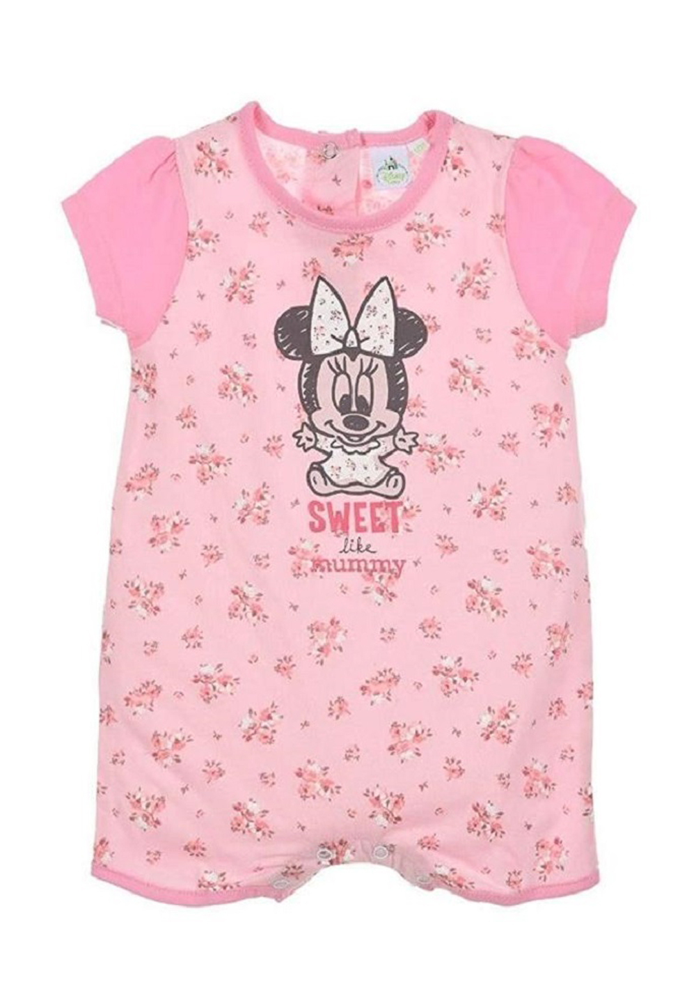 Disney Minnie Mouse Baby Mädchen Kurzarm Body Strampler Strampelanzug7