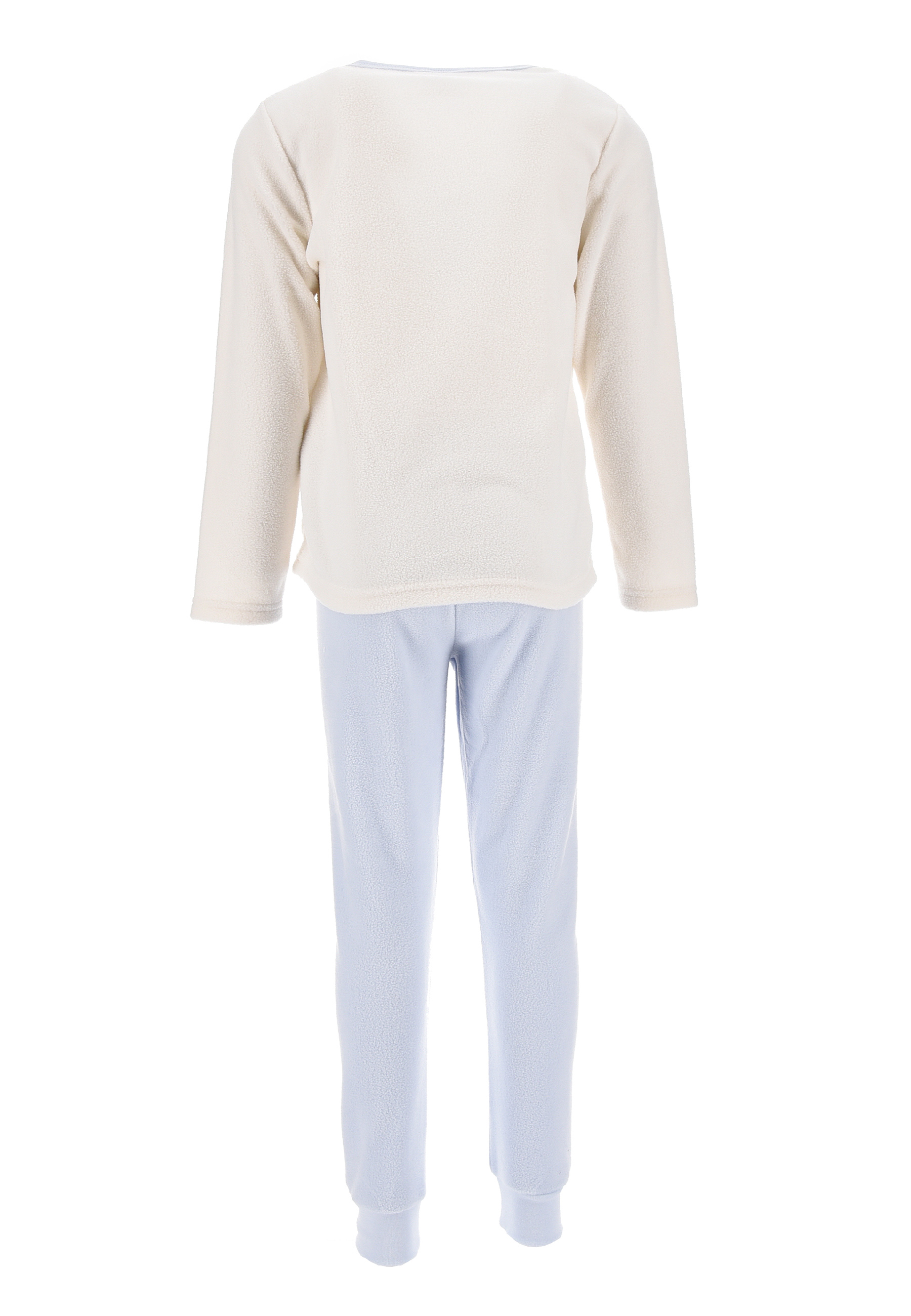 Frozen - Die Eiskönigin Elsa Polar Fleece Schlafanzug Kinder Pyjama Langarm-Shirt mit Schlaf-Hose