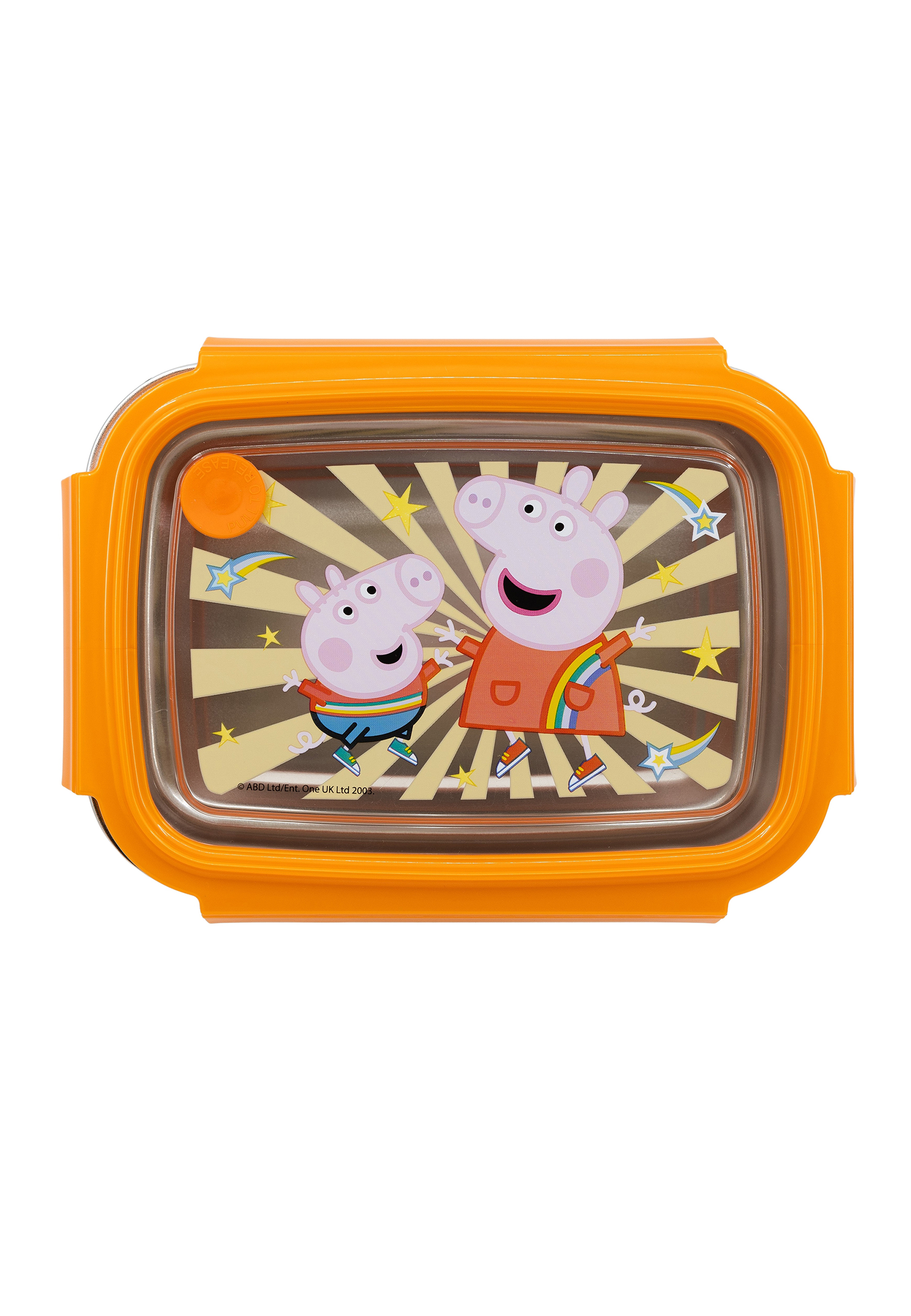 Peppa Wutz Pig - Kindness Counts Kinder Premium Edelstahl Brotdose Lunchbox Frühstücks-Box Vesper-Dose 1020ml