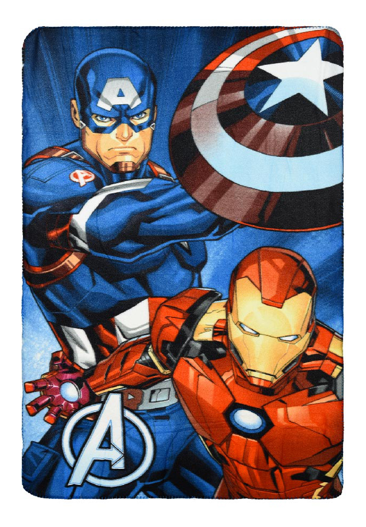 Marvel Avengers Decke Kinder Fleece-Decke Kuscheldecke Ironman Captain America Jungen
