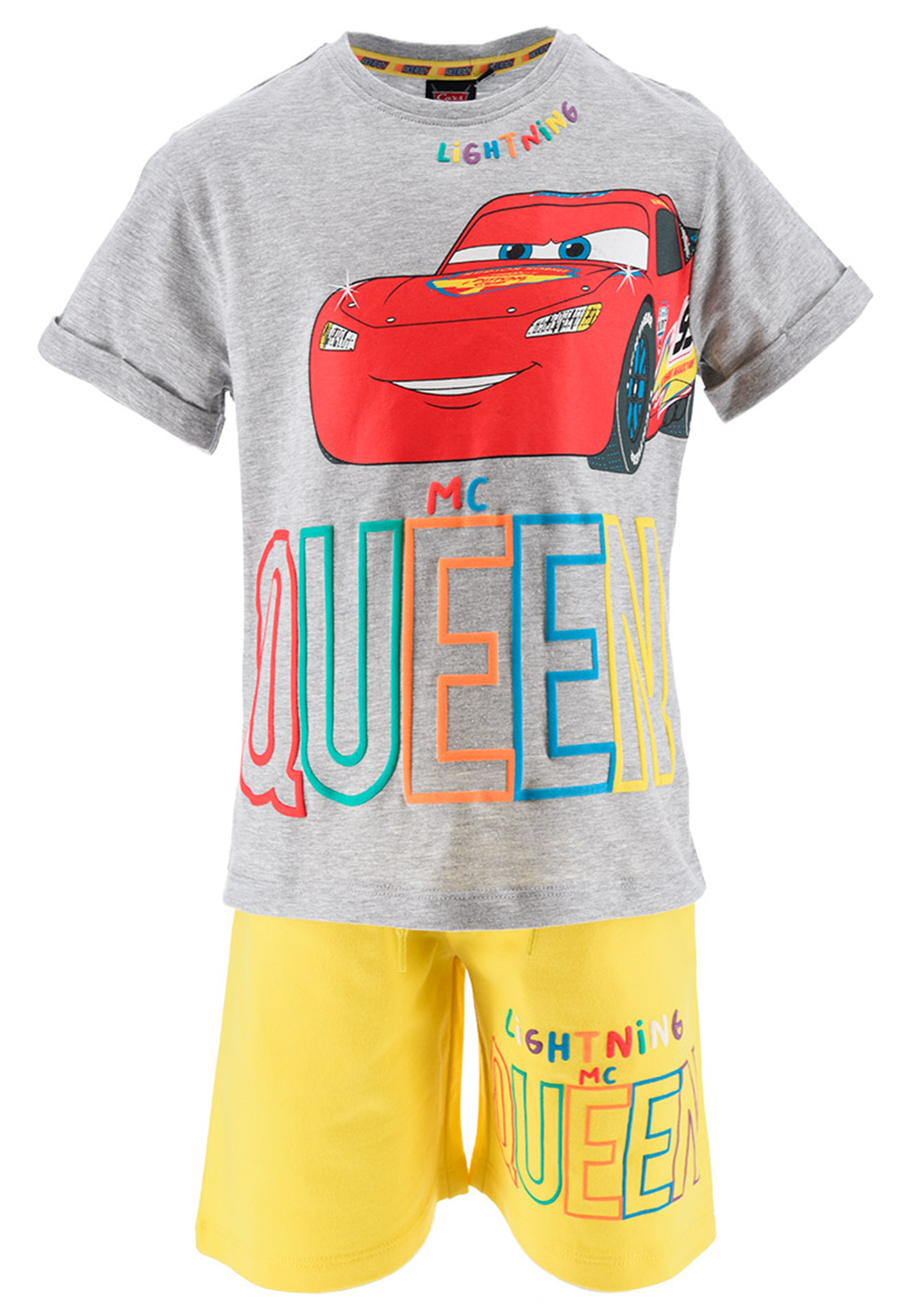 Cars Lightning McQueen Kinder Sommer-Set Jungen T-Shirt und Shorts kurze Hose Set
