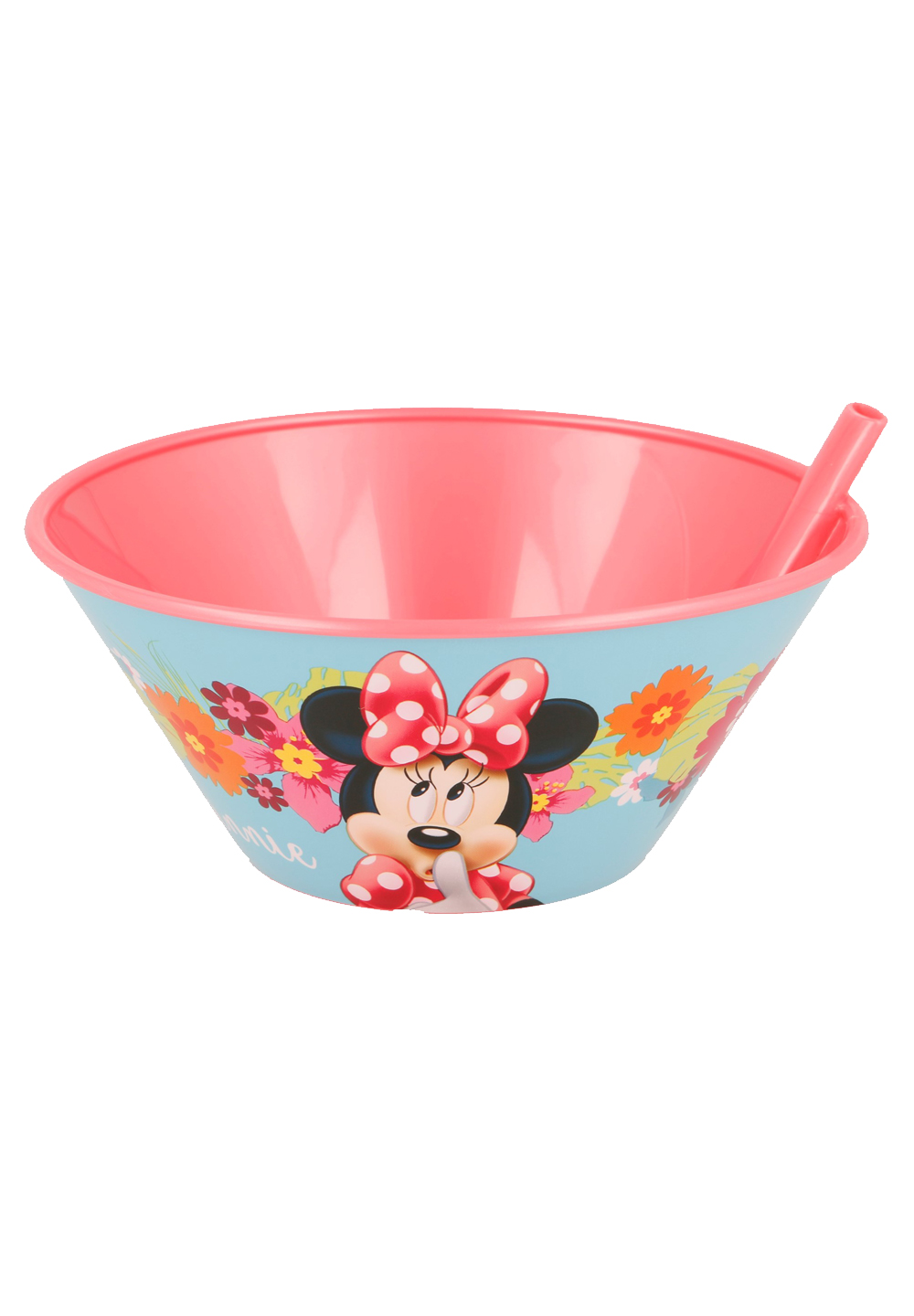 Disney Minnie Mouse Bloom Kinder Müsli-Schale mit integrierten Strohhalm 500ml